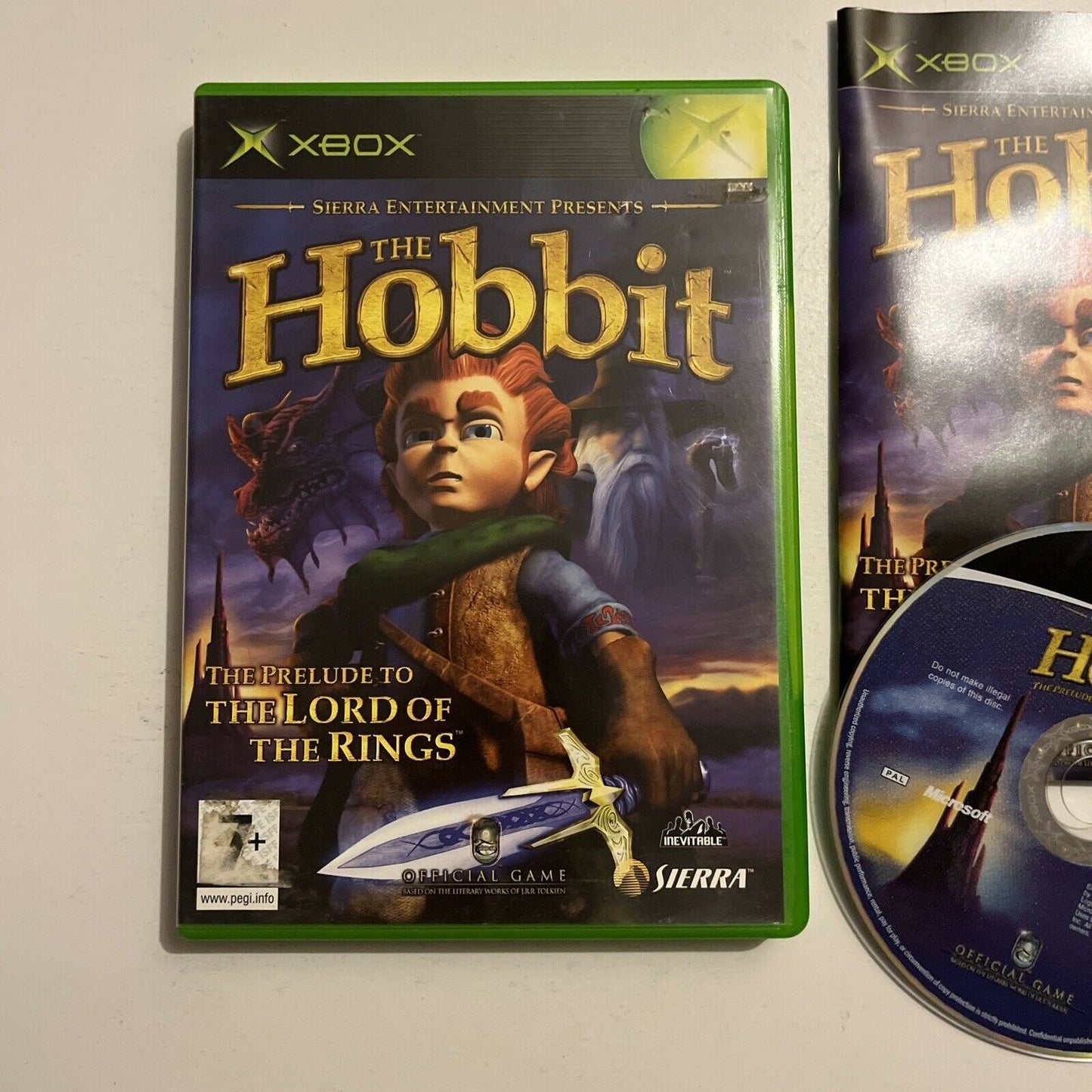 The Hobbit - Xbox Original With Manual PAL