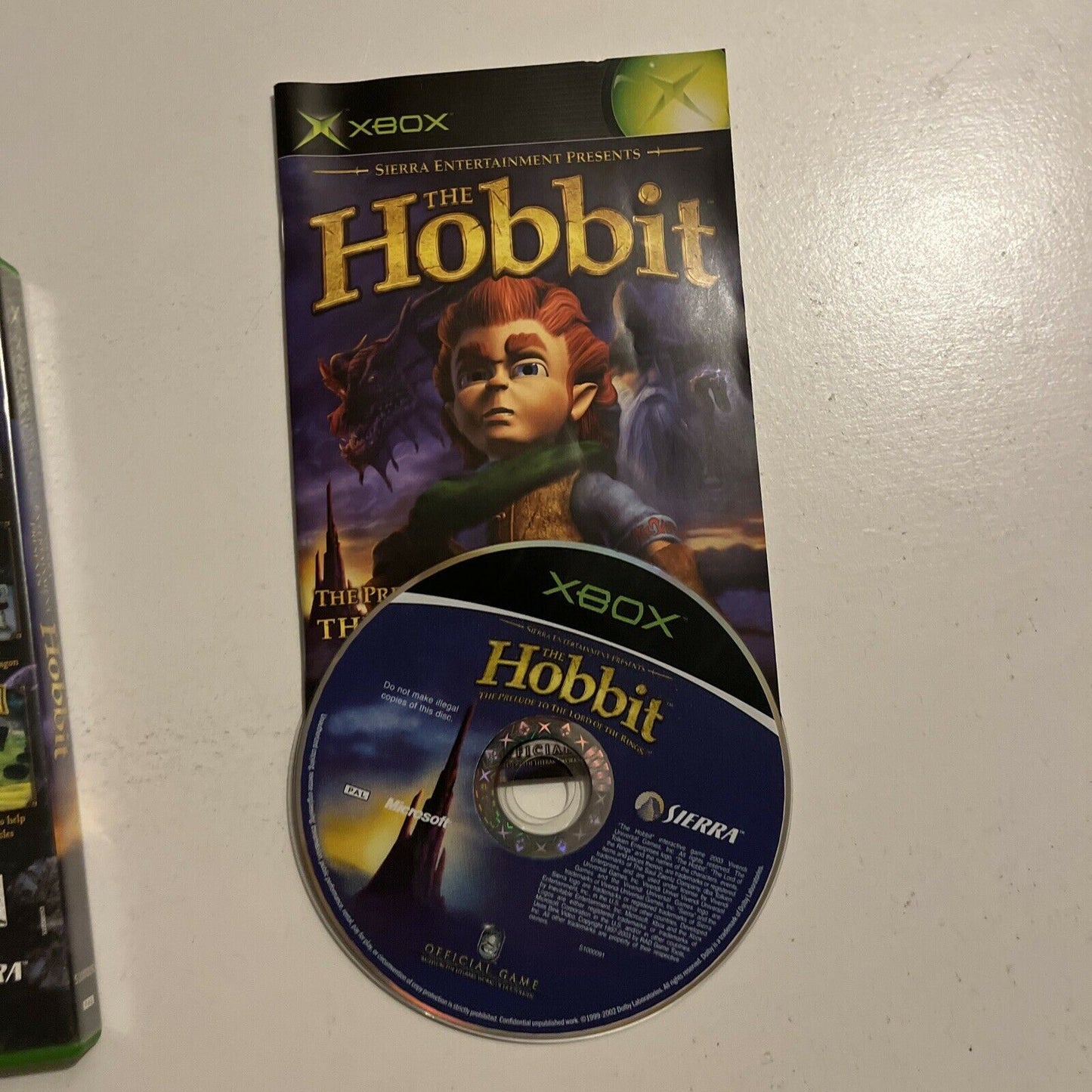 The Hobbit - Xbox Original With Manual PAL