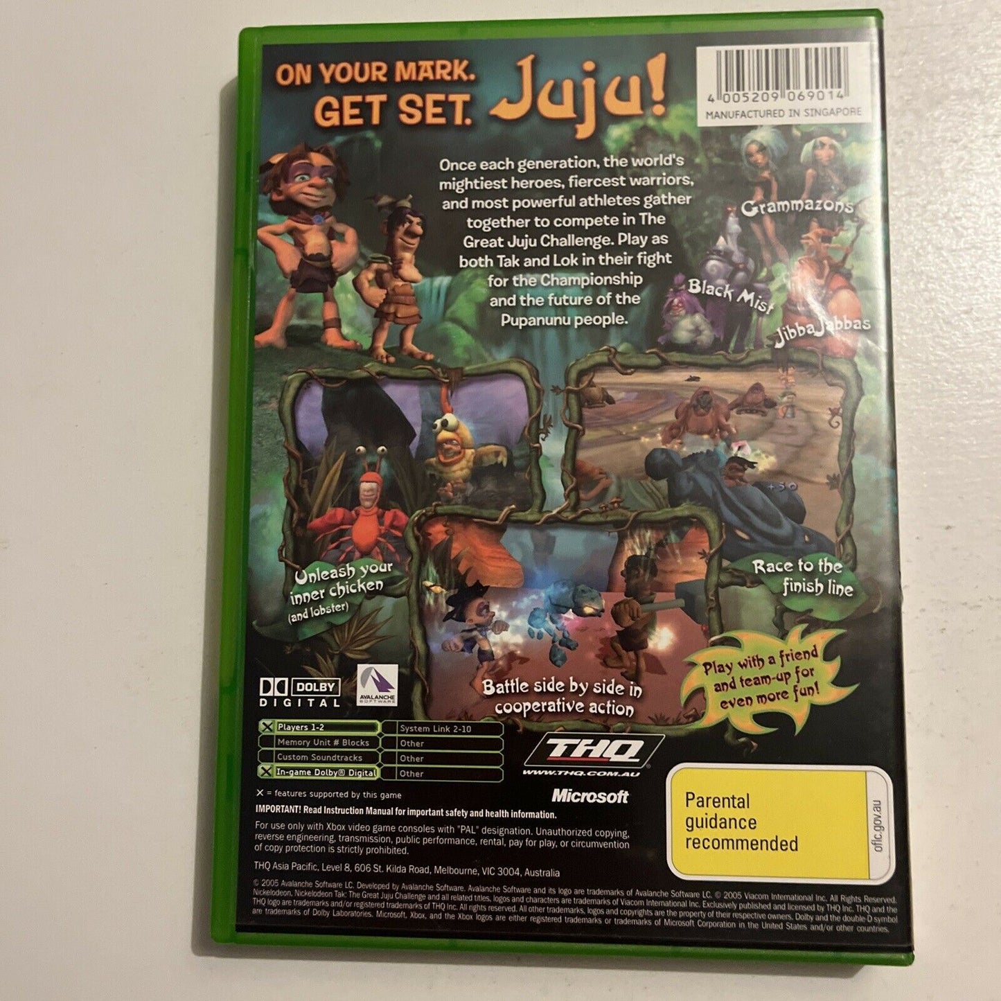 Tak The Great Juju Challenge - XBOX Original PAL With Manual