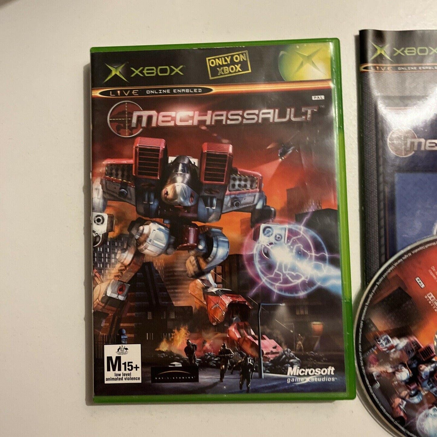 MechAssault - Microsoft Xbox - PAL - Mech Assault - Complete w/ Manual