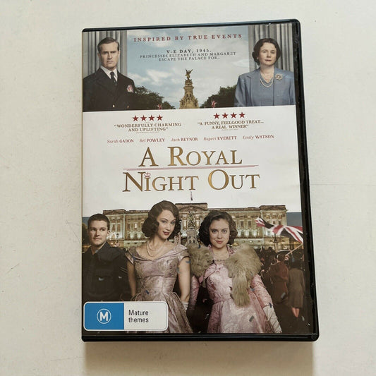 A Royal Night Out (DVD, 2015) Emily Watson, Rupert Everett, Bel Powley, Region 4