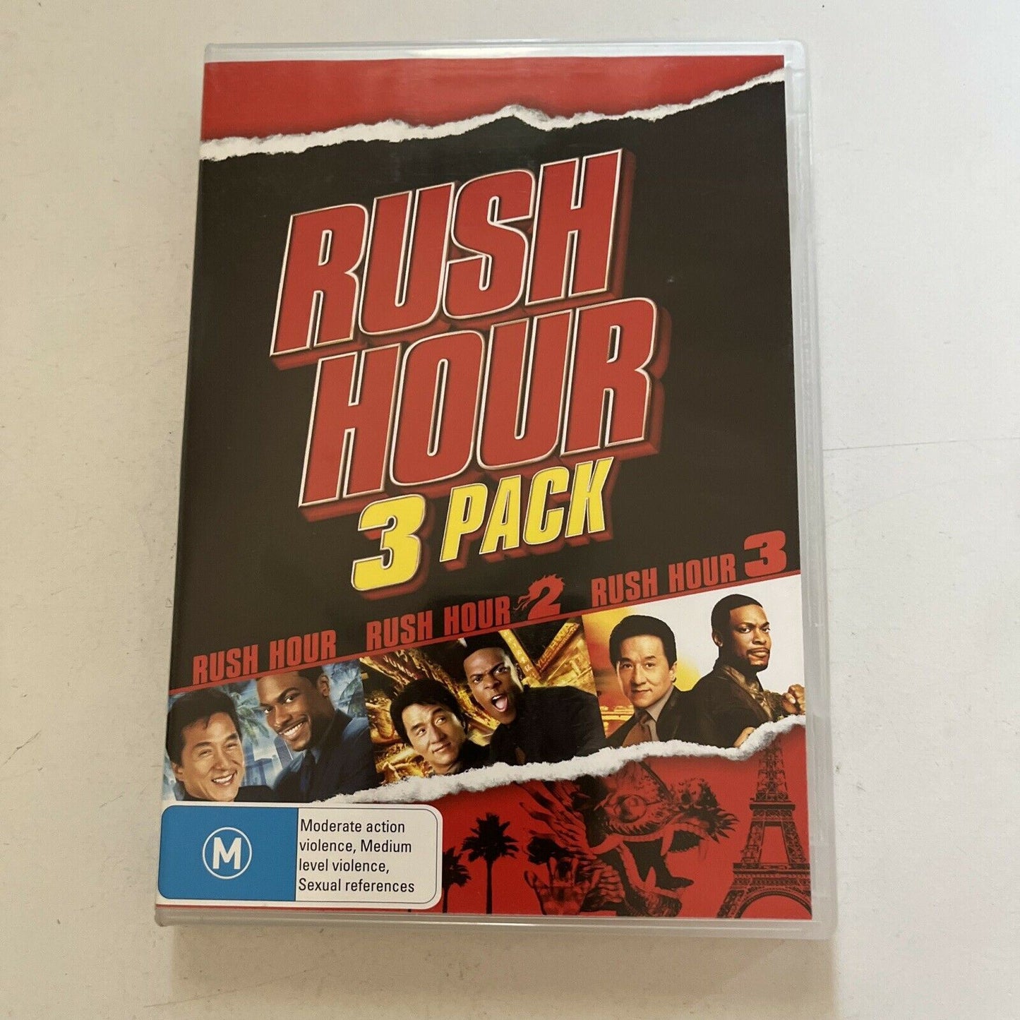 Rush Hour / Rush Hour 2 / Rush Hour 3 (DVD, 2007, 3-Disc) Jackie Chan. Region 4