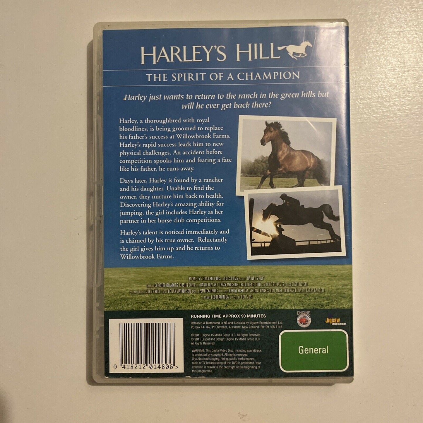 Harley's Hill - The Spirit Of A Champion (DVD, 2011) Kirstin Dorn. All Regions