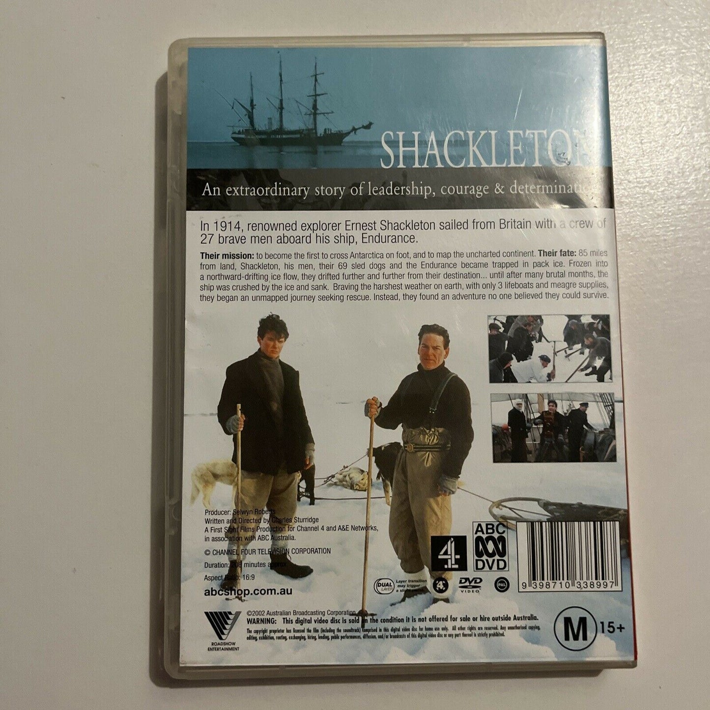 Shackleton (DVD, 2002) Kenneth Branagh, Matt Day. Region 4 – Retro Unit