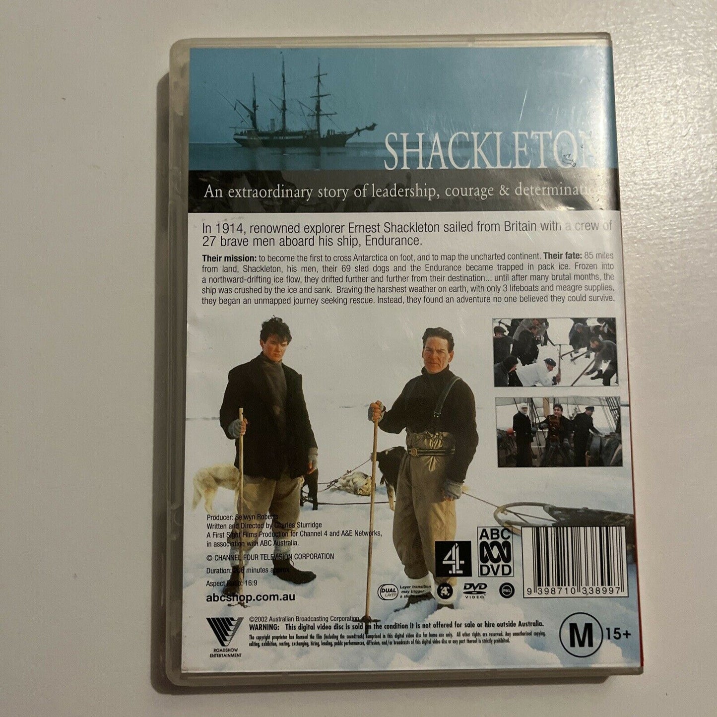 Shackleton (DVD, 2002) Kenneth Branagh, Matt Day. Region 4