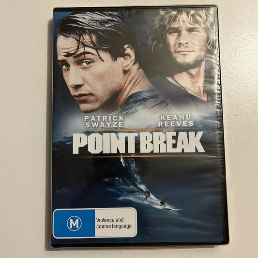 *New Sealed* Point Break (DVD, 1991) Patrick Swayze, Keanu Reeves Region 4