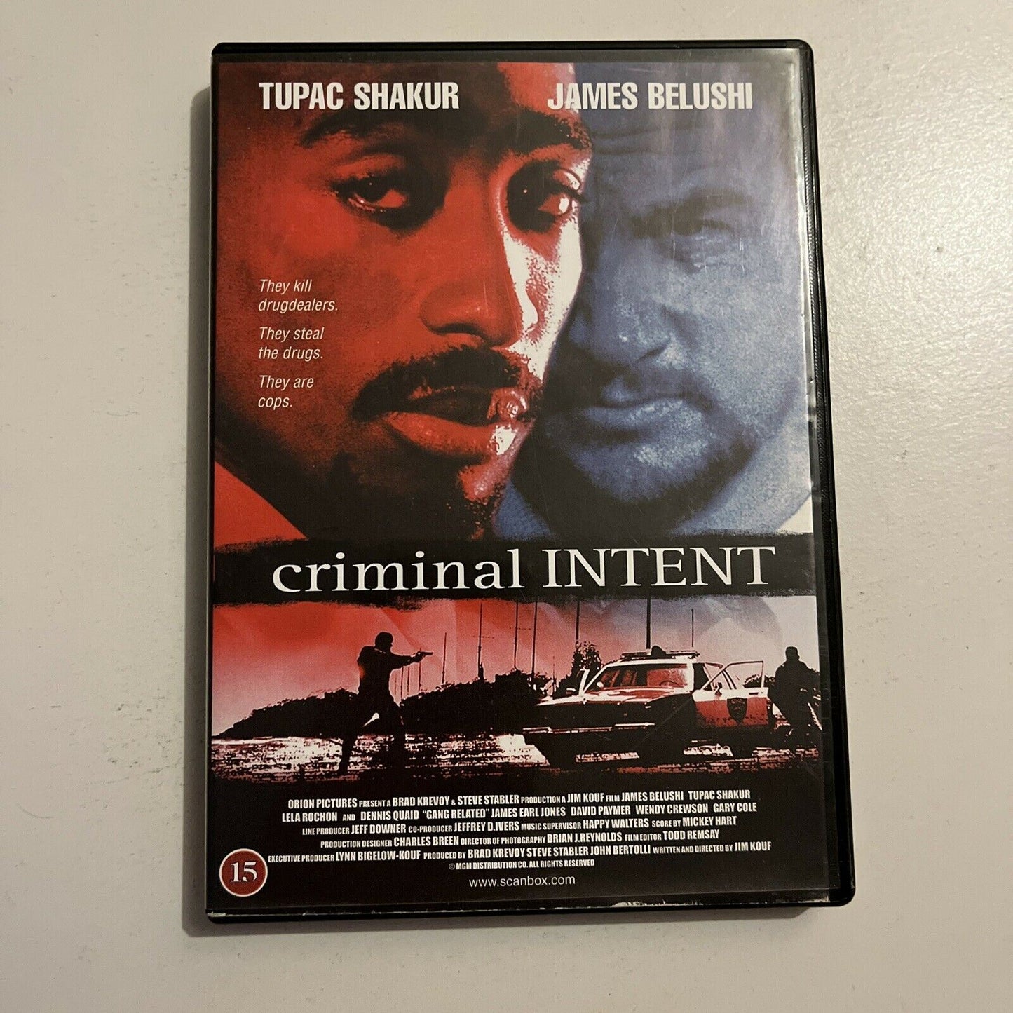 Criminal Intent (DVD, 1997) Tupac Shakur, James Belushi.  Region 2