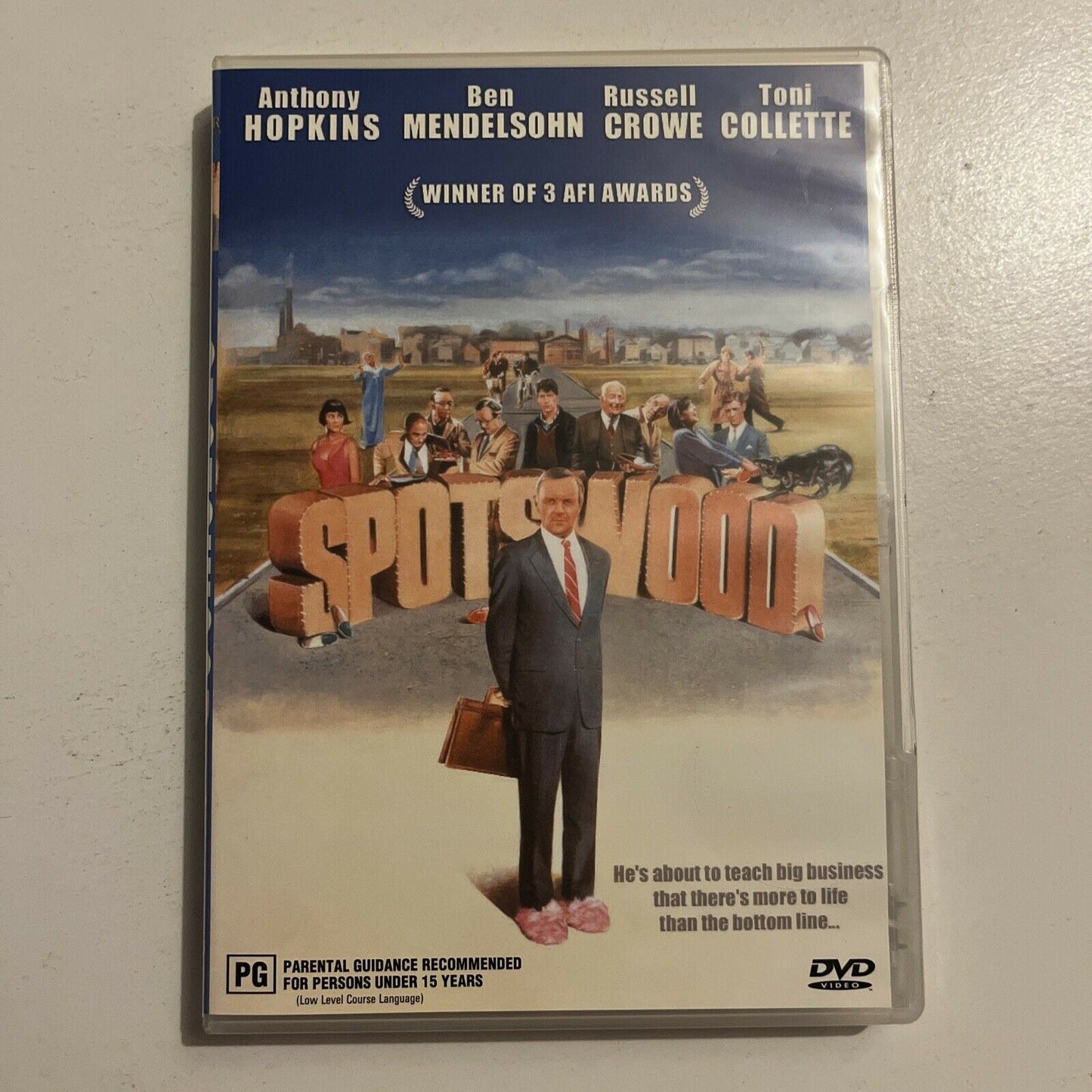 Spotswood (DVD, 1991) Anthony Hopkins, Russell Crowe, Toni Collette. Region 4