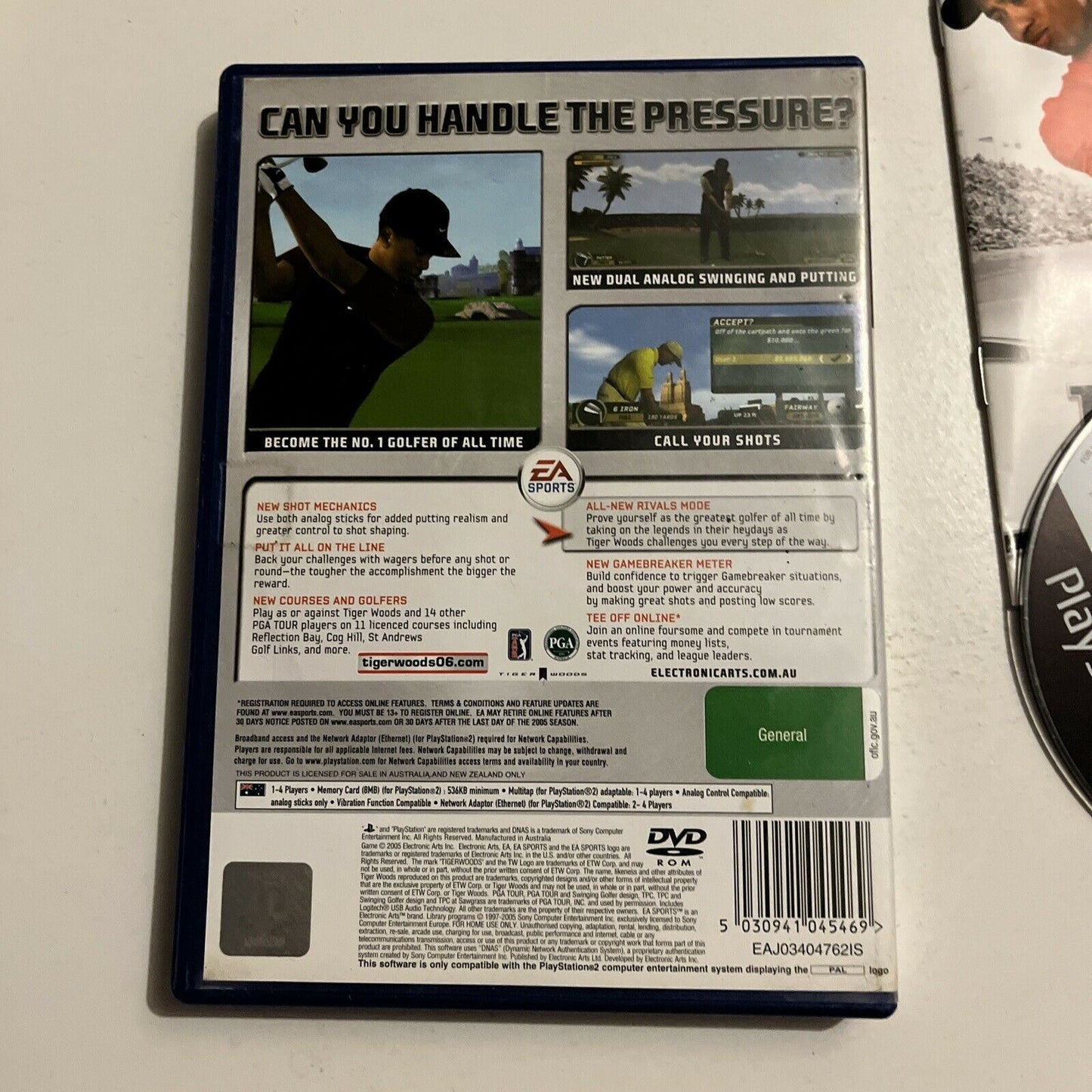 Tiger Woods PGA Tour 06 - Playstation PS2 Game + Manual PAL