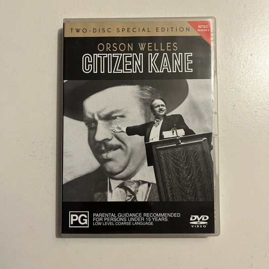 Citizen Kane - Special Edition (DVD, 1941, 2-Disc) Orson Welles Region 4