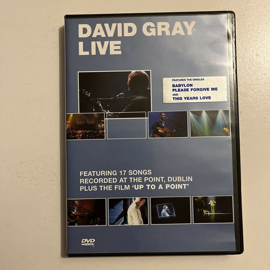 David Gray - Live  (DVD, 2000) Region 4&2