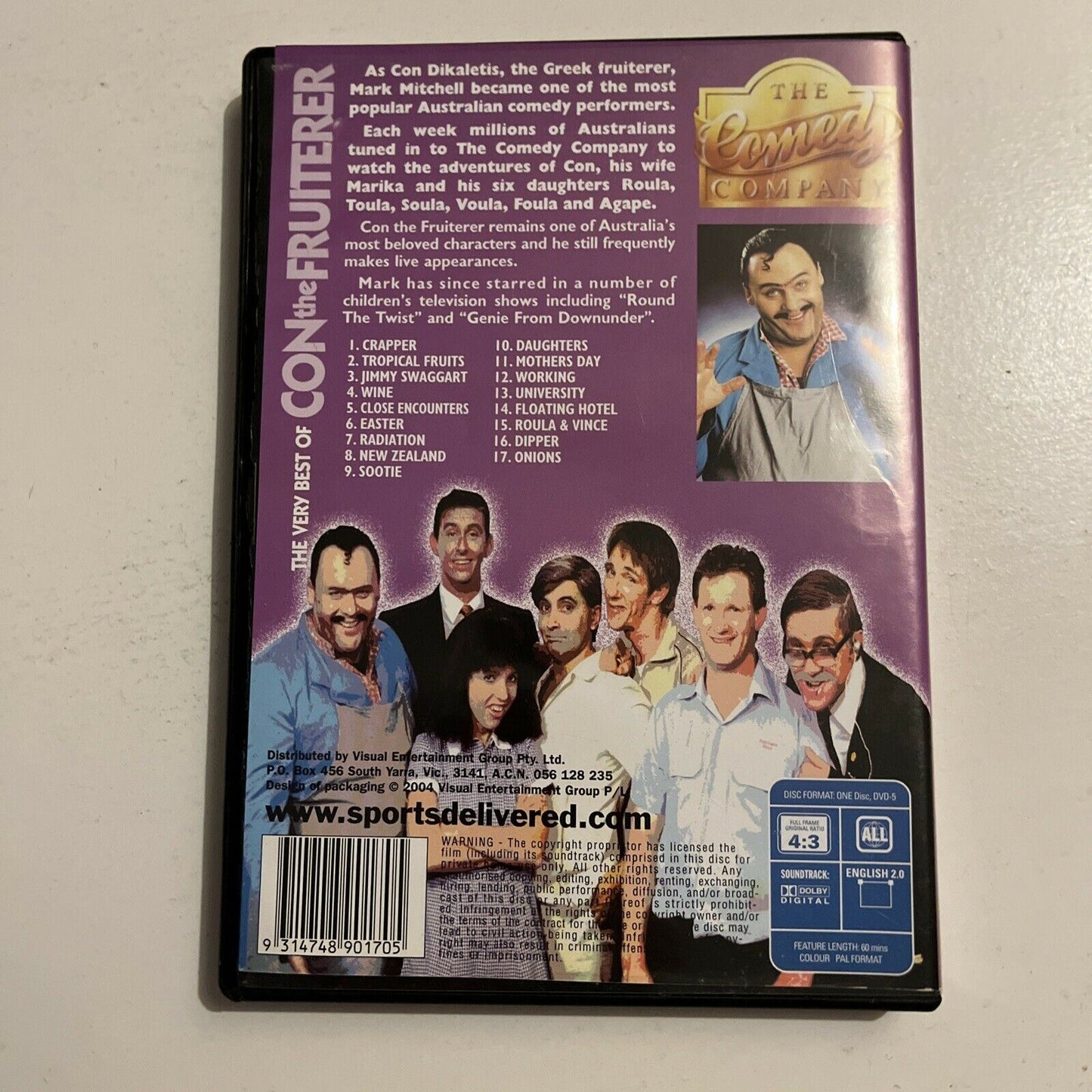 The Comedy Company - The Very Best Of Con The Fruiterer (DVD, 1999) All Regions