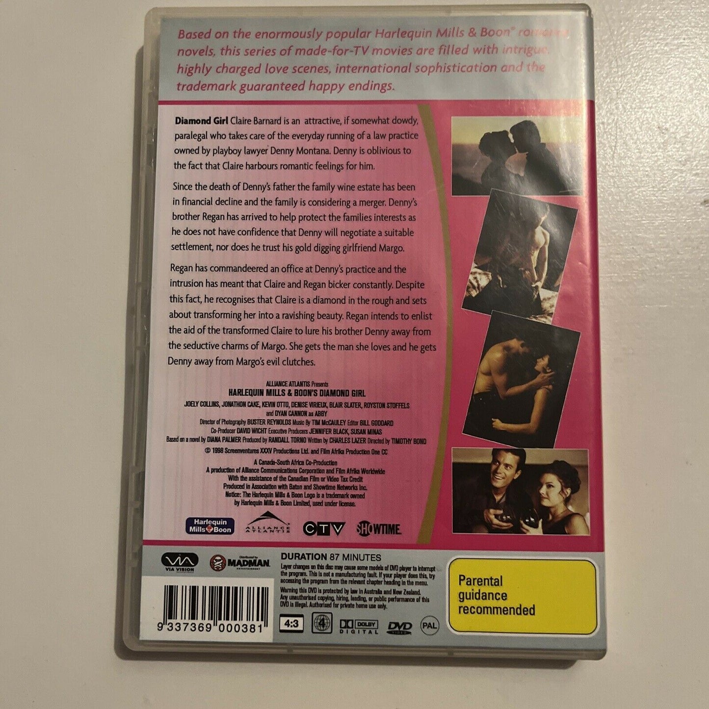 Harlequin Mills & Boon: Diamond Girl (DVD, 1988) Dyan Cannon Region 4