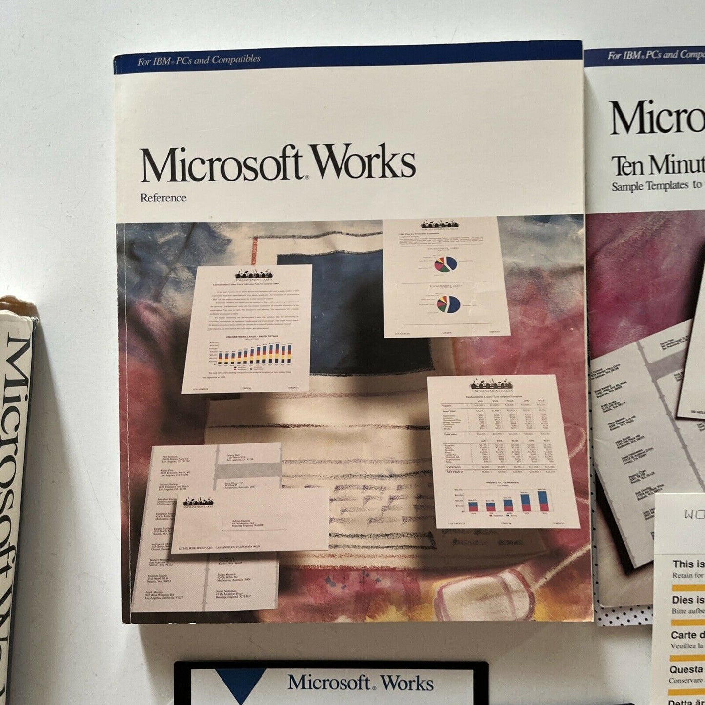 Microsoft Works - Version 2.0 PC 5.25" Floppy Disc With Manual & Box