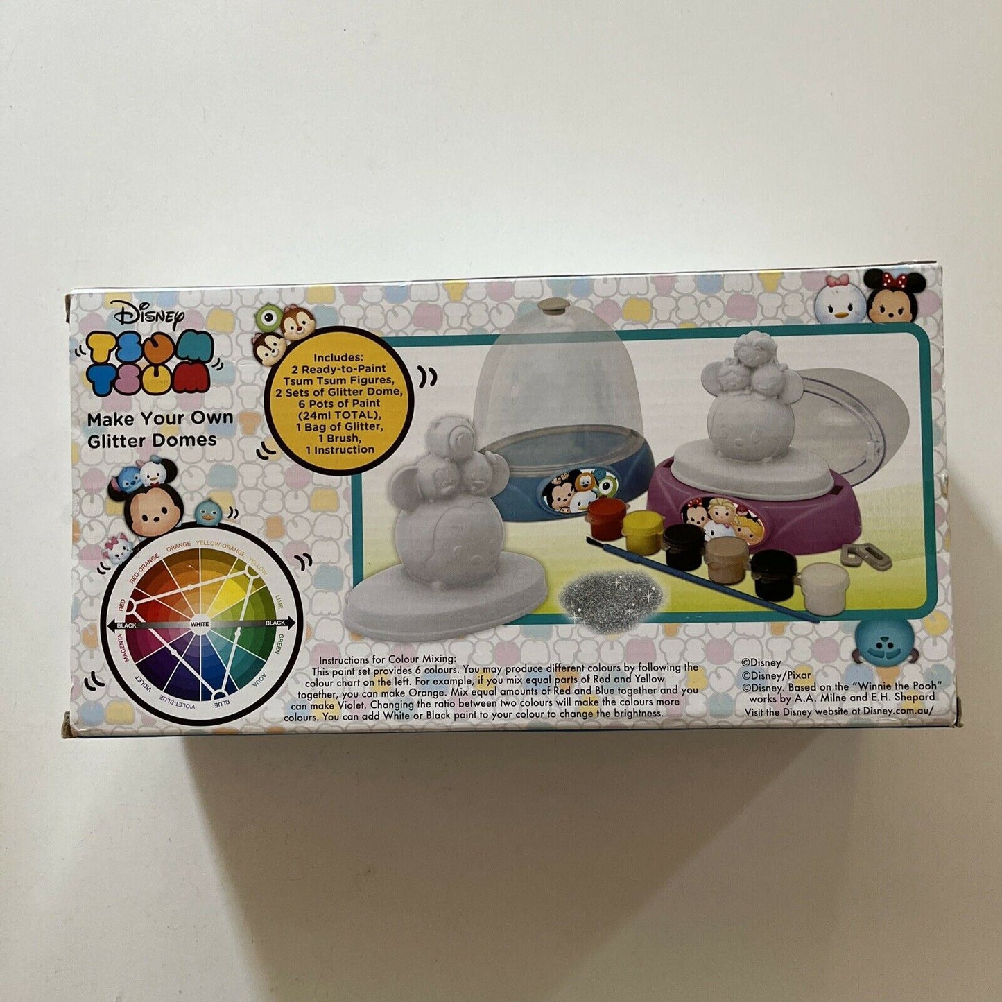 *New* Disney Make Your Own Glitter Domes - Colour The Figure & Create Your Dome!