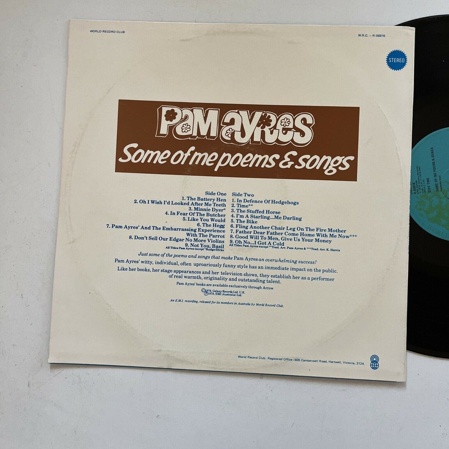 Pam Ayres - Some Of Me Poems & Songs (Vinyl, 1978)