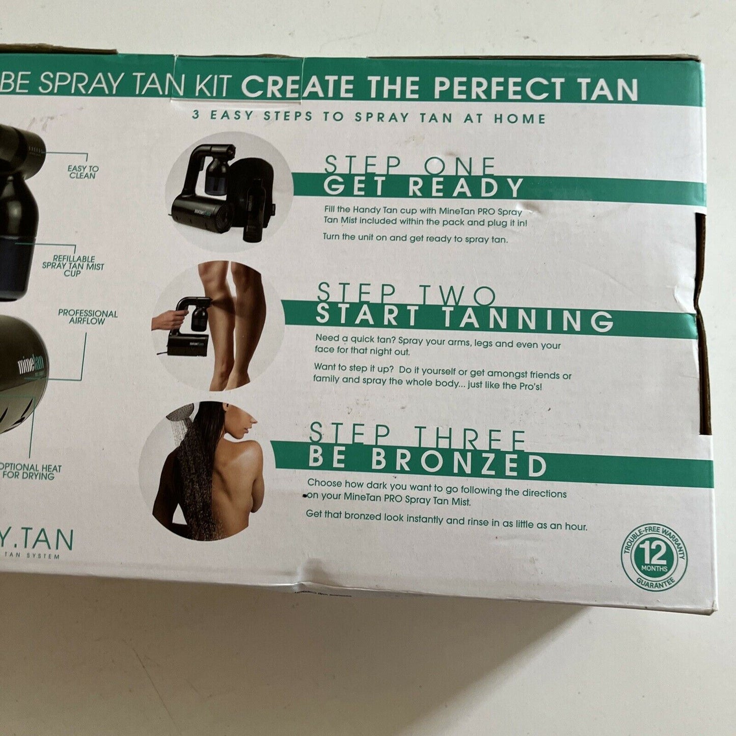*Opened Never Used* Minetan Personal Spray Tan Kit Machine - Black