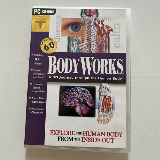 Bodyworks 6.0 - 3D Journey Through The Human Body PC CDROM