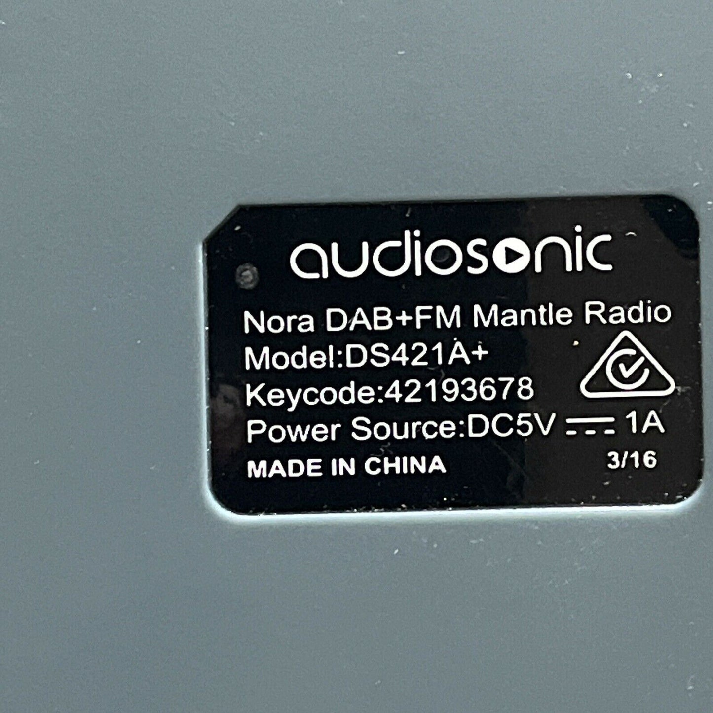 Audiosonic Nora DAB+ FM Digital Radio DS421A+ Working