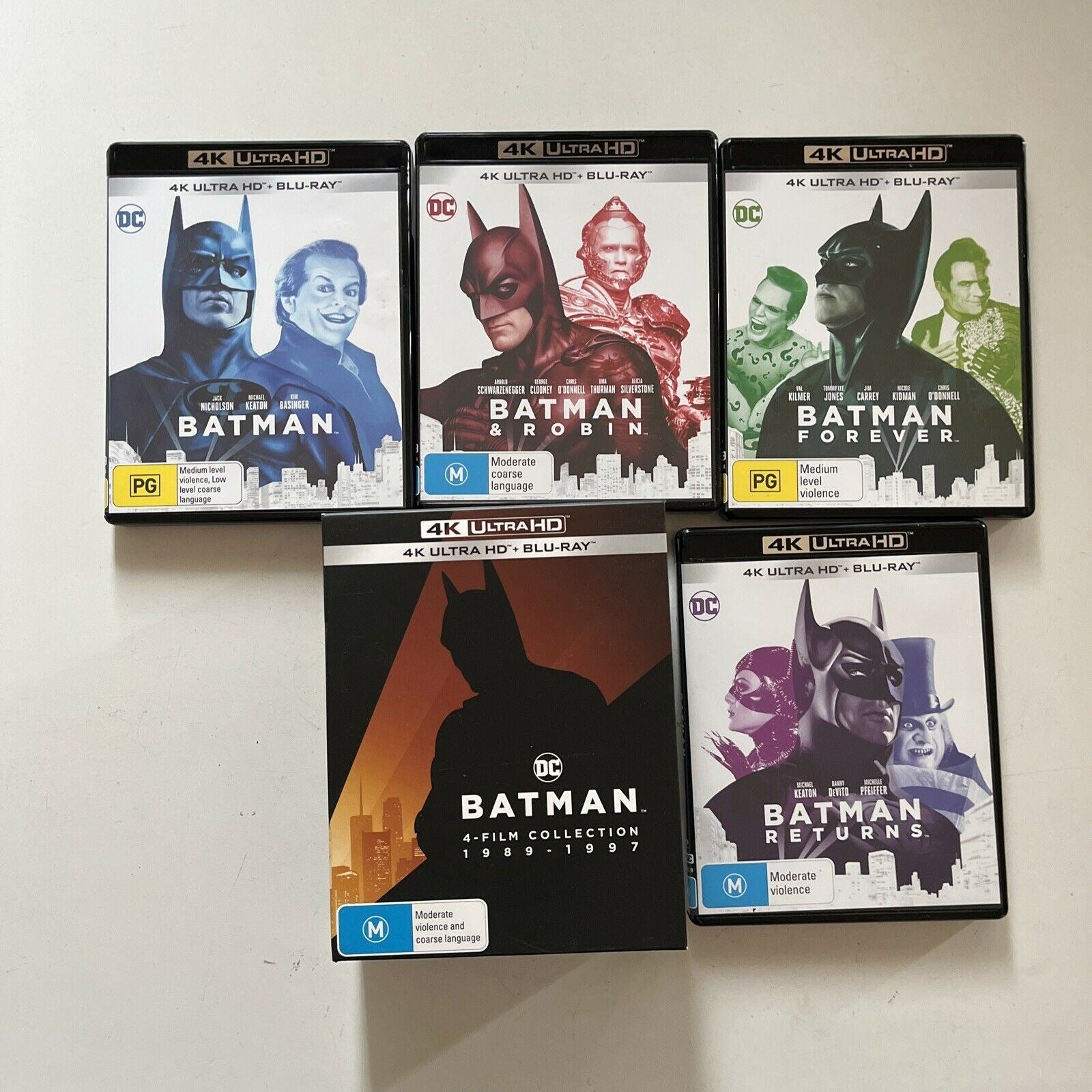 Batman: 4-Film Collection 1989-1997 (4K Ultra HD, Blu-ray