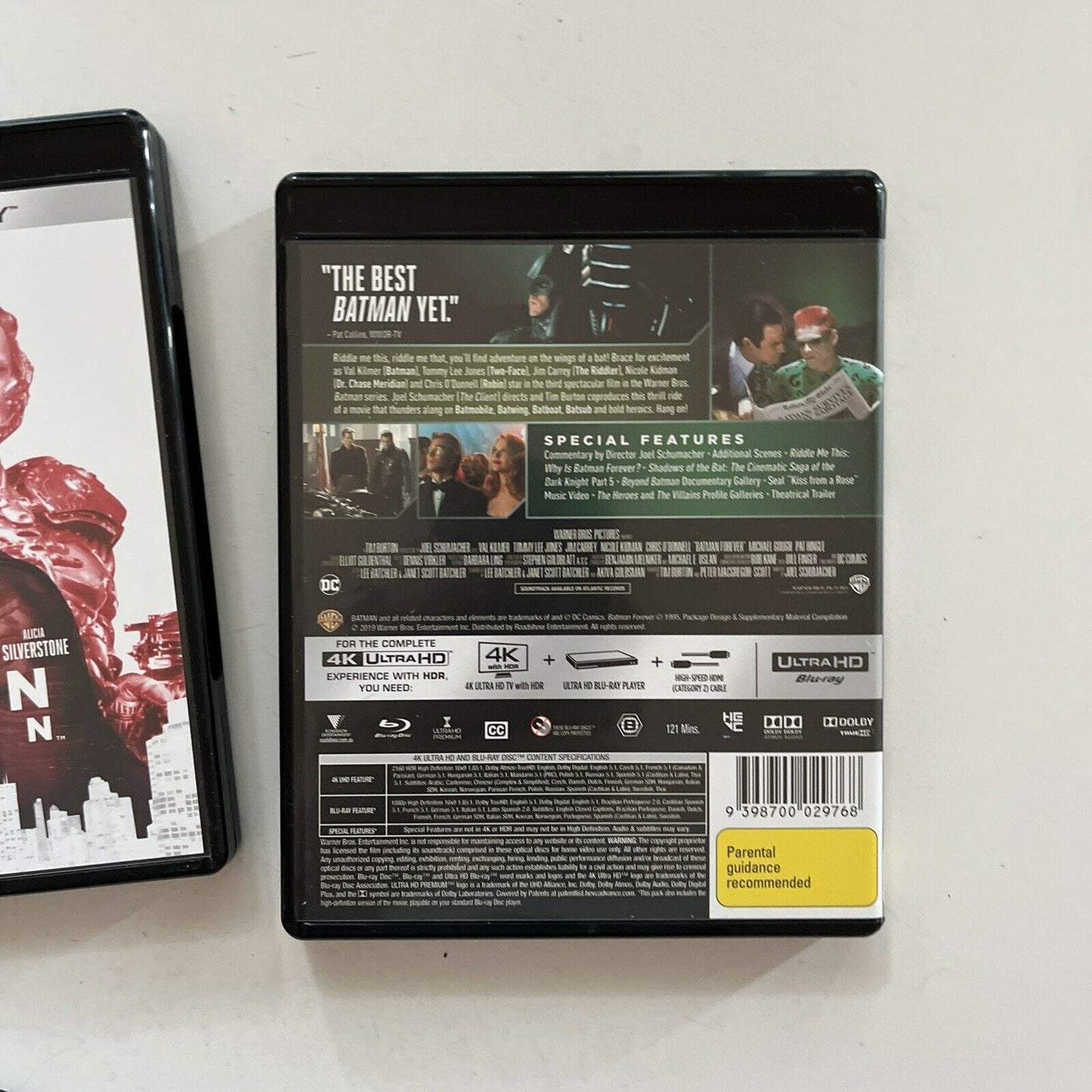 Batman: 4-Film Collection 1989-1997 (4K Ultra HD, Blu-ray, 1997, 8-Disc) RegionB