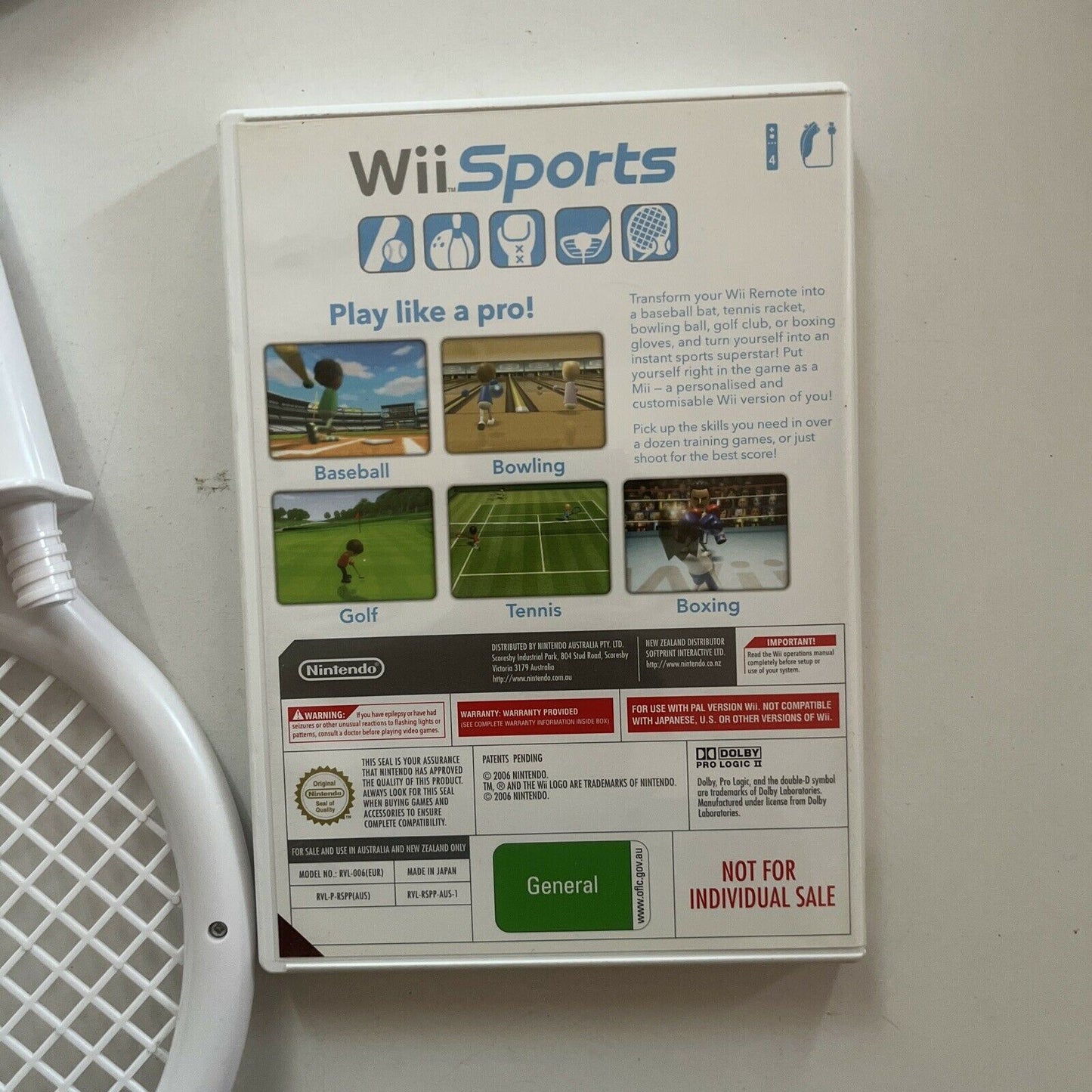 Nintendo Wii Sports Game With Accessories PAL