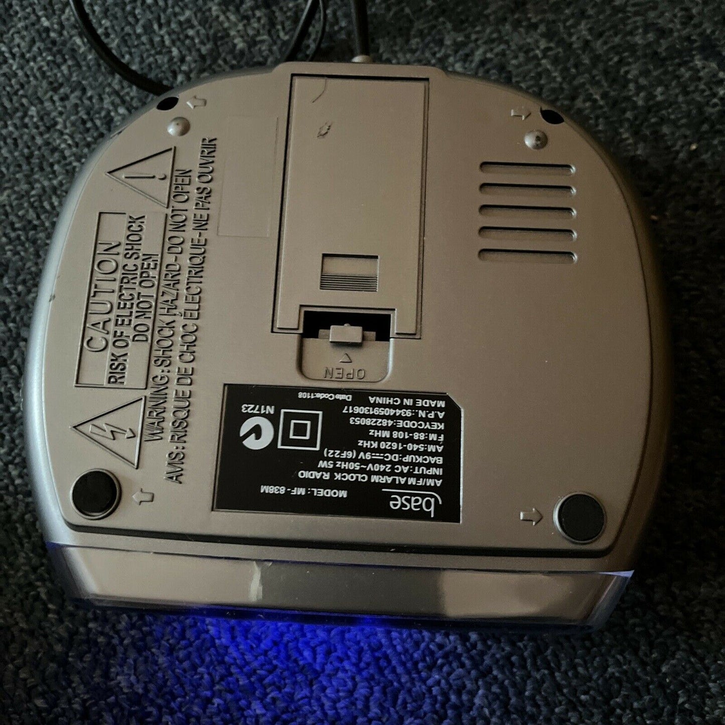 Base MF-838M Alarm Clock FM/AM Radio