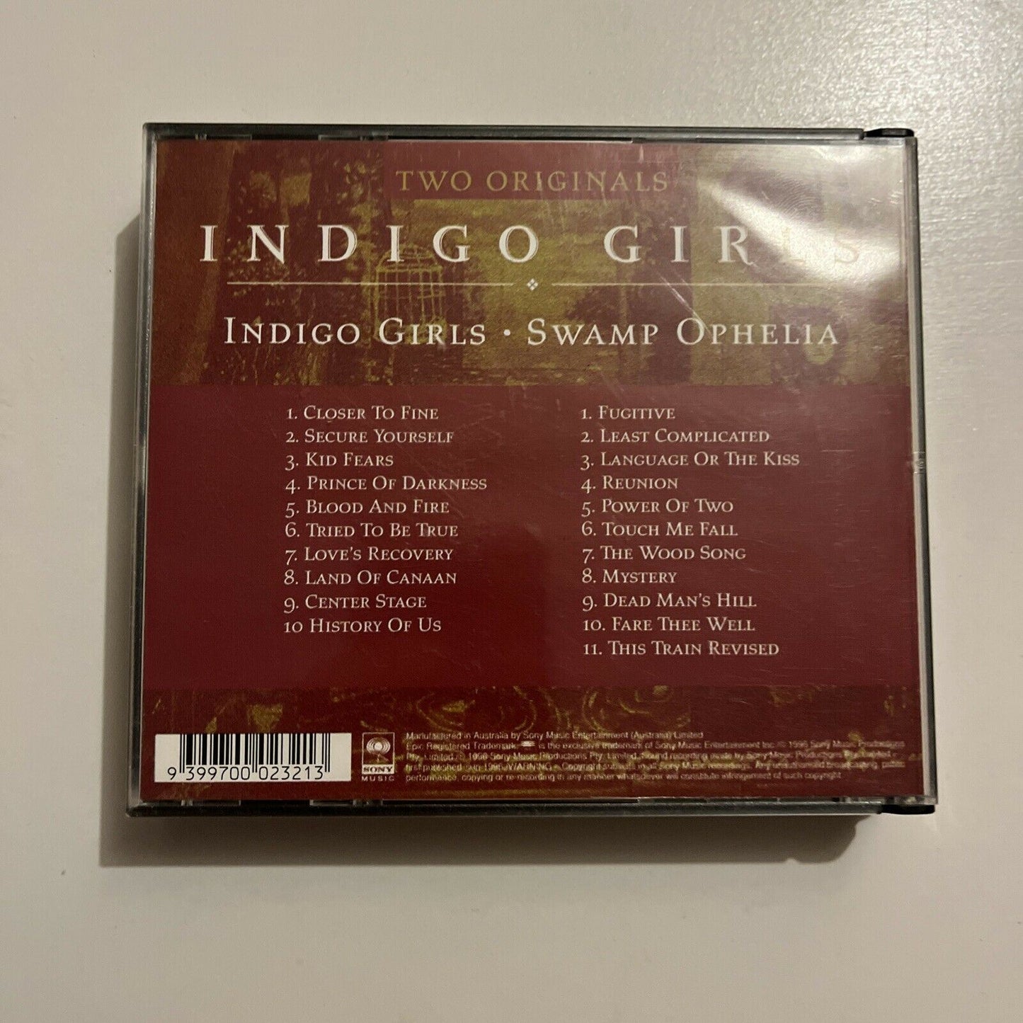 Indigo Girls - Indigo Girls / Swamp Ophelia (CD, 1996, 2-Disc)