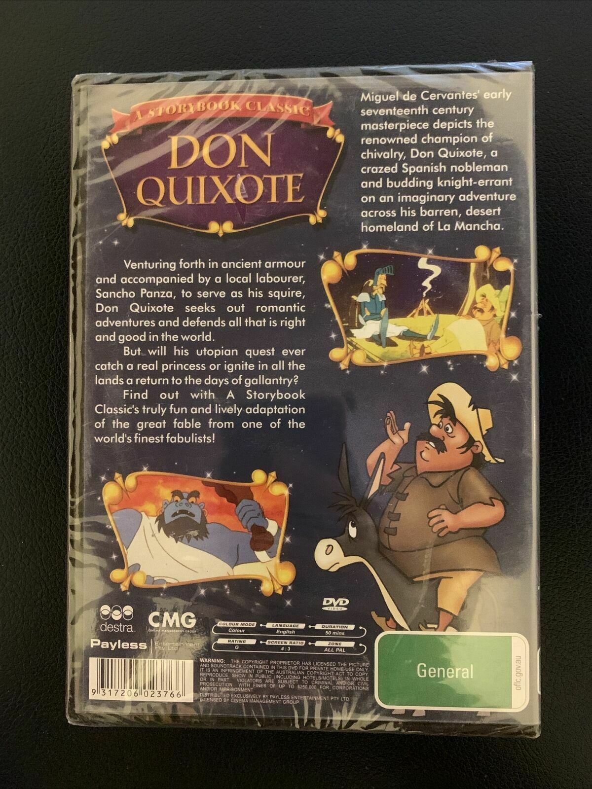 *New Sealed* Don Quixote: A Storybook Classic DVD All Regions