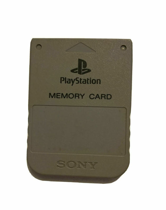 Genuine Official Sony Memory Card SCPH-1020 Grey For PlayStation 1 PS1 1MB
