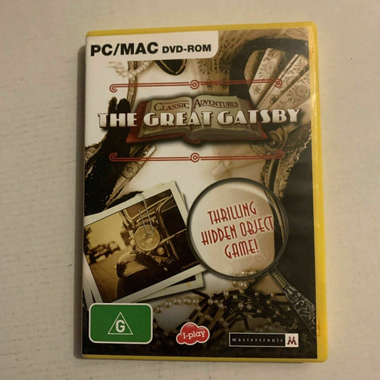 The Great Gatsby - PC/MAC CDROM Hidden Object Game