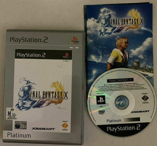 Final Fantasy X - Sony PS2 PlayStation 2 PAL Square RPG Game with Manual