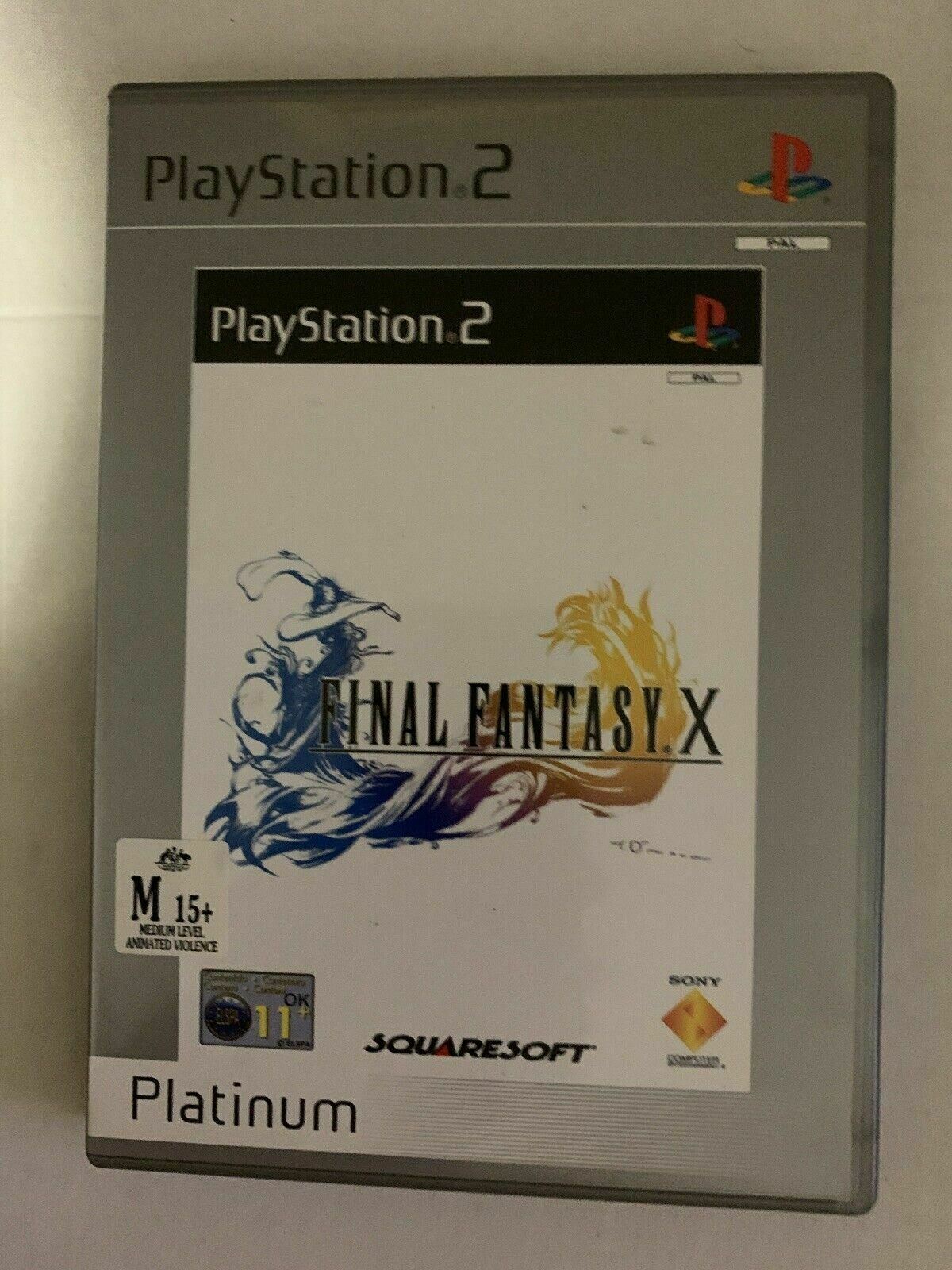 Final Fantasy X - Sony PS2 PlayStation 2 PAL Square RPG Game with Manual