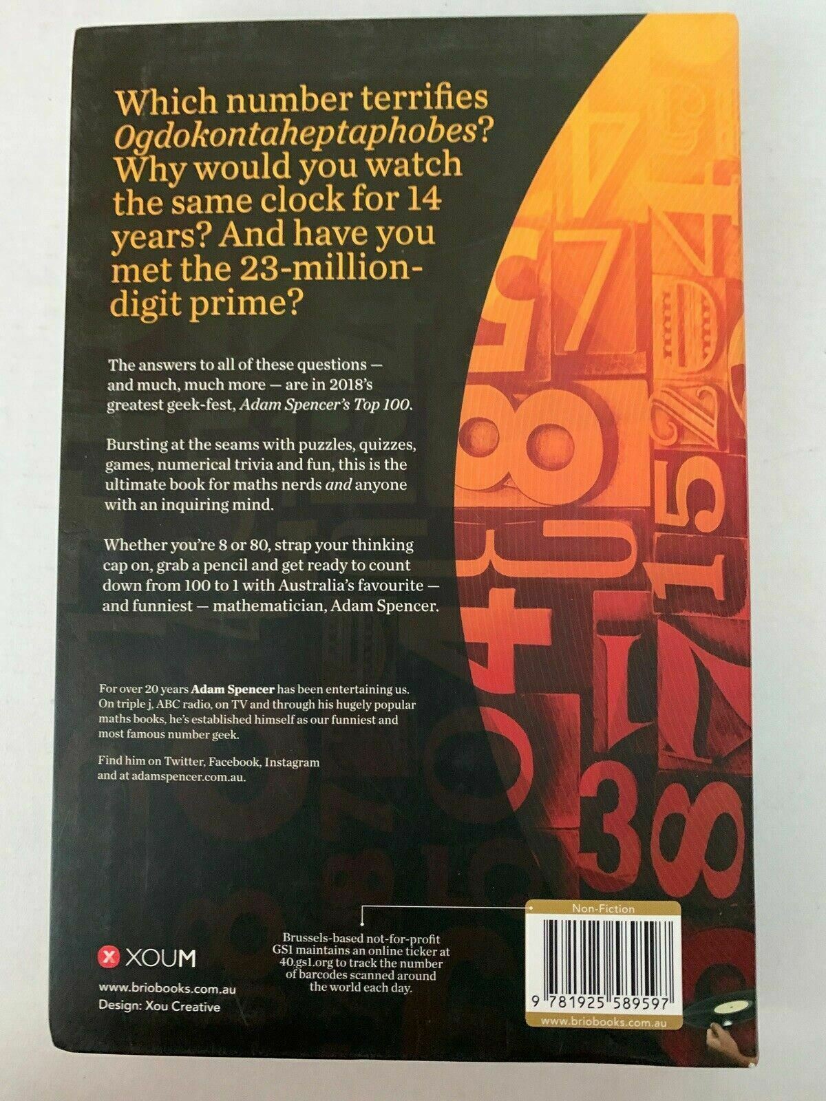 Adam Spencer's Top 100 by Adam Spencer Paperback Book Free Shipping!