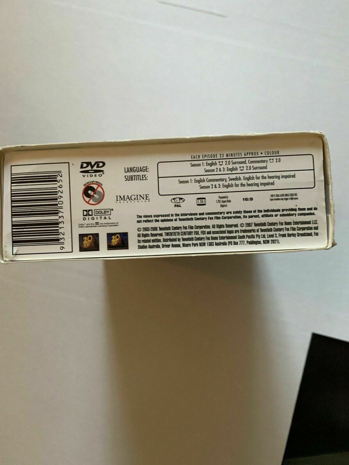 Arrested Development - Complete Season Boxset (DVD, 2007, 8-Disc Set) Region 4