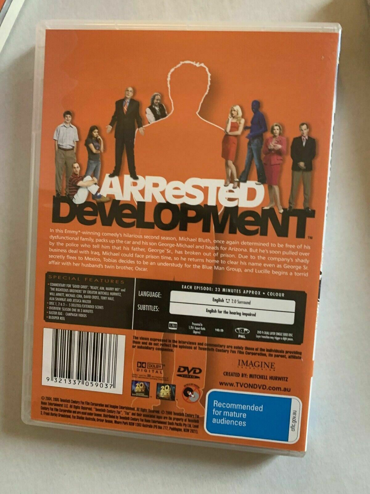 Arrested Development - Complete Season Boxset (DVD, 2007, 8-Disc Set) Region 4