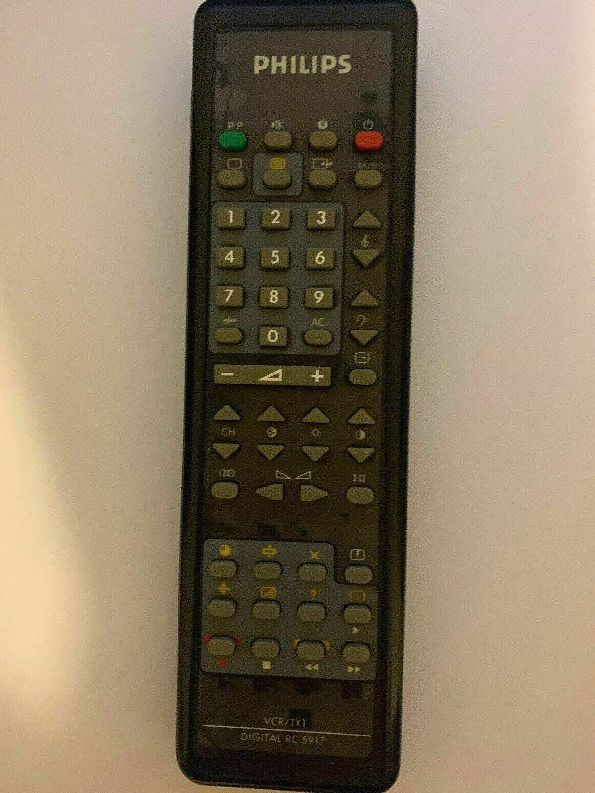 Genuine Phillips RC 5917 Remote Control VCR/TXT