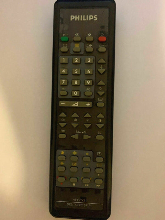 Genuine Phillips RC 5917 Remote Control VCR/TXT