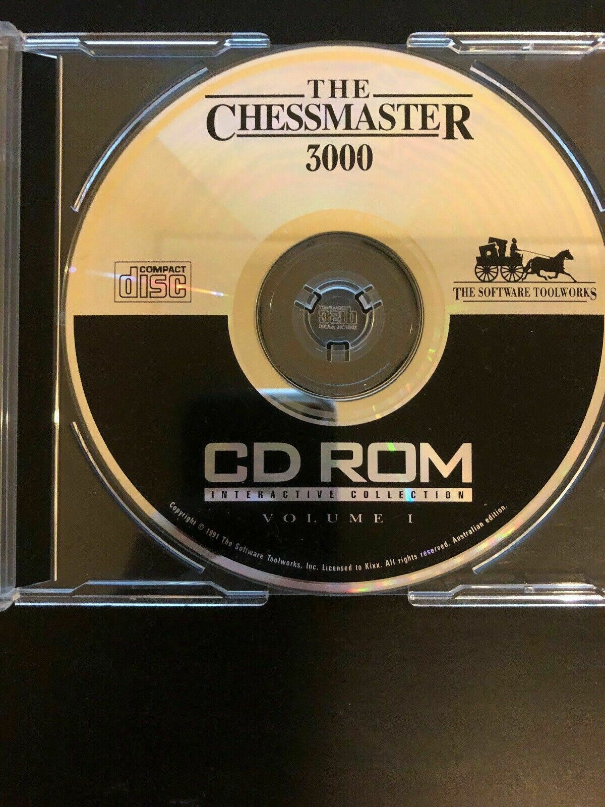 *Rare* The ChessMaster 3000 (1991) PC CD-ROM Volume 1 Vintage Chess Game