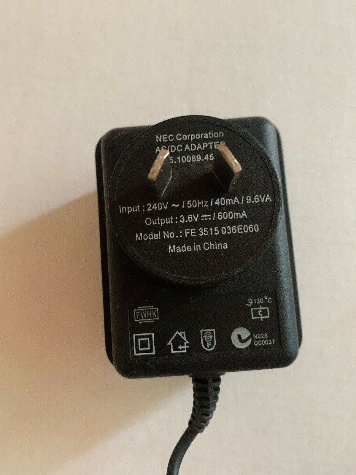 Genuine NEC FE 3515036E060 AC Adapter