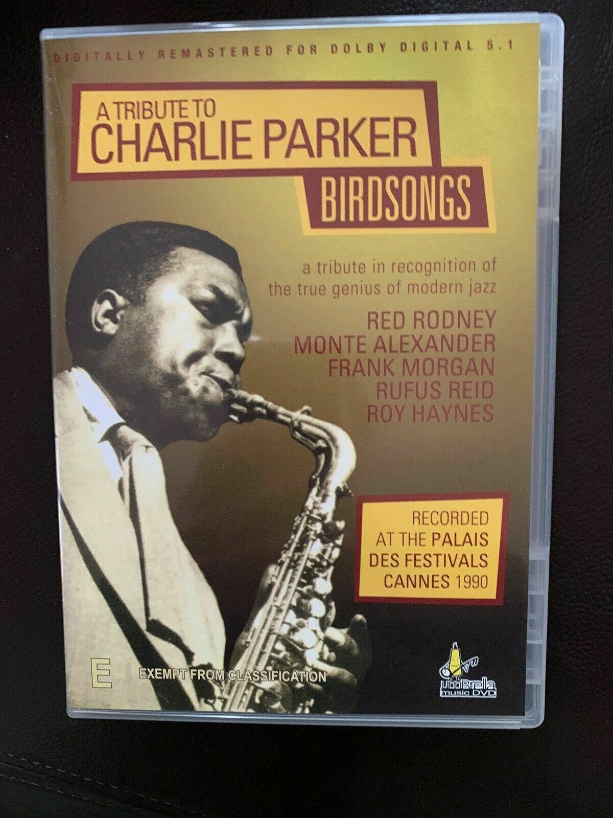 Tribute To Charlie Parker - Birdsongs (DVD, 1990) Digitally Remastered.