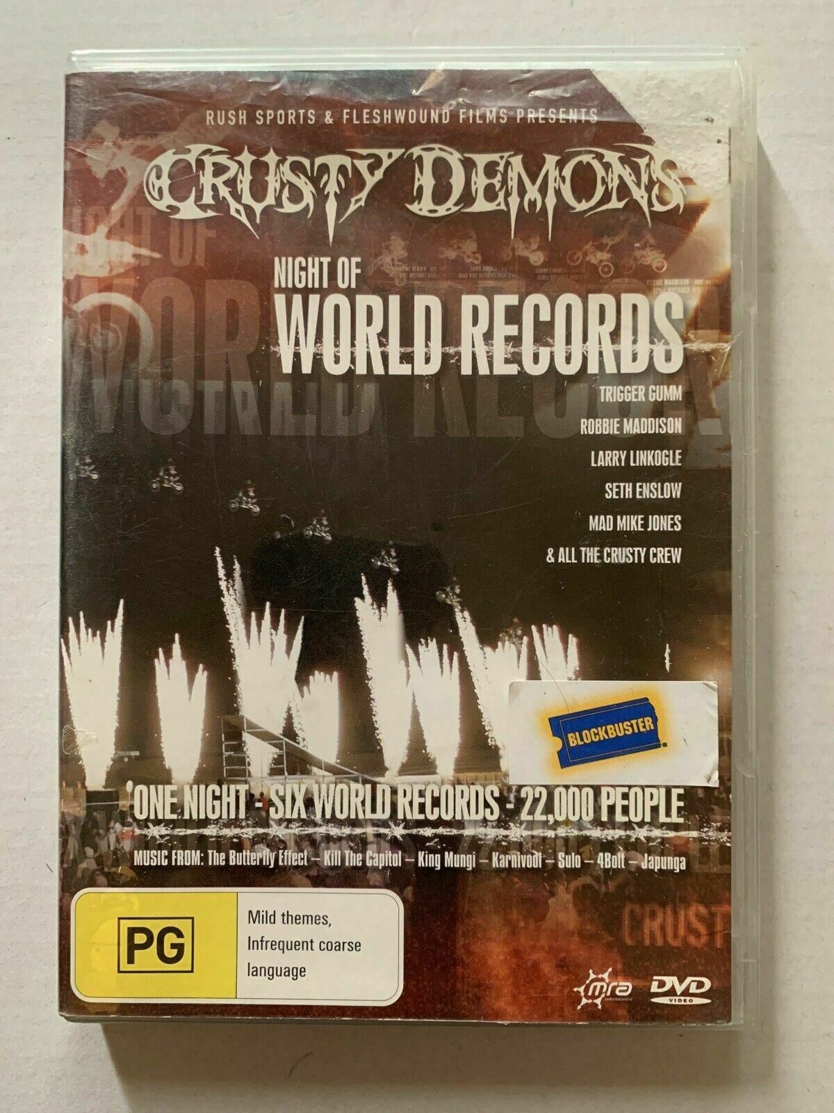 Crusty Demons - Night Of World Records - DVD -  Region 4