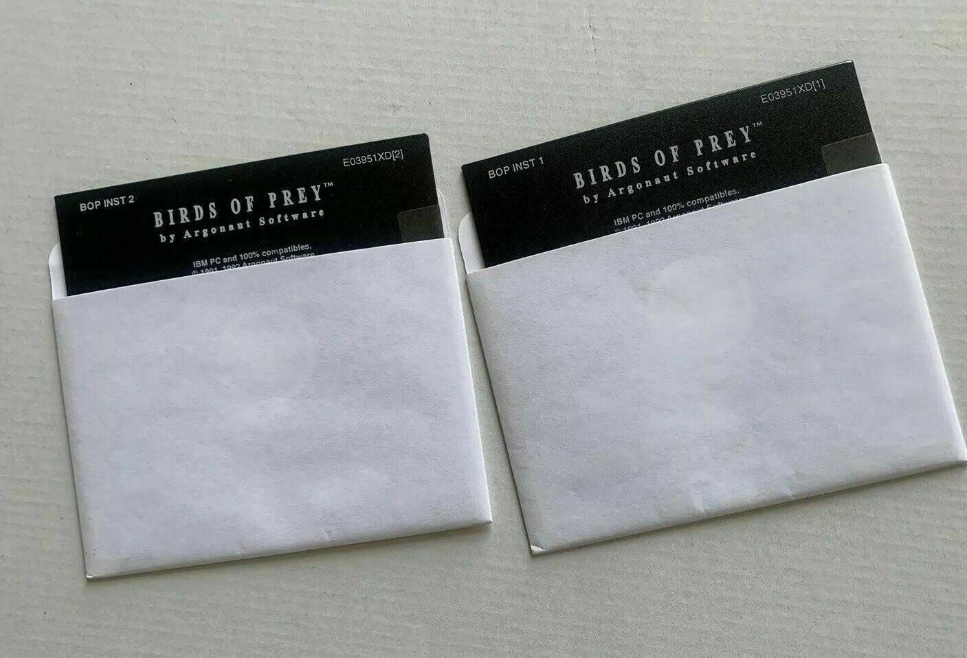 Birds Of Prey By Argonaut Software PC 1992 Simulator (5.25" Floppy Discs Only)