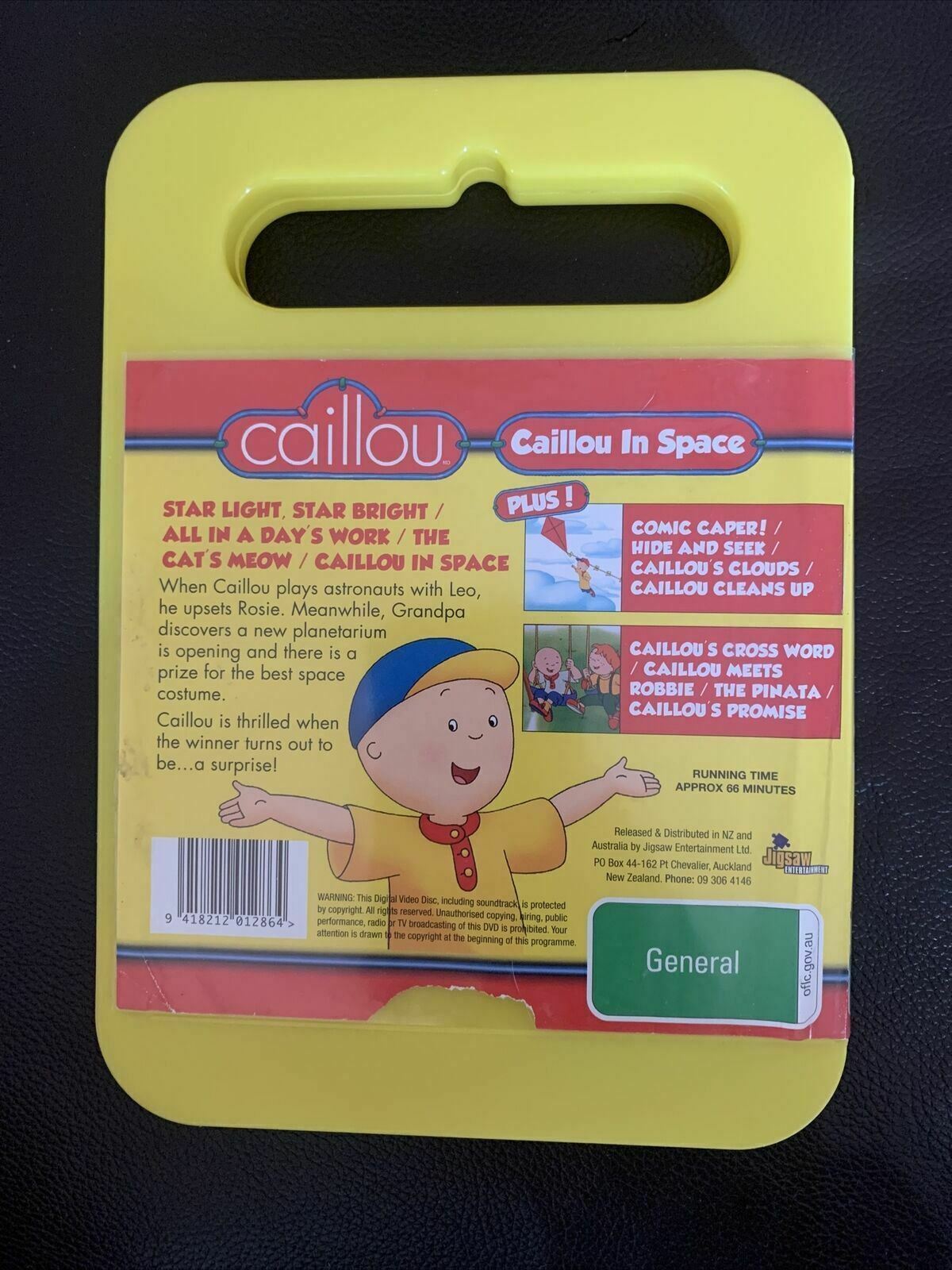 Cailou - Cailou In Space (DVD, 2006) Region 4