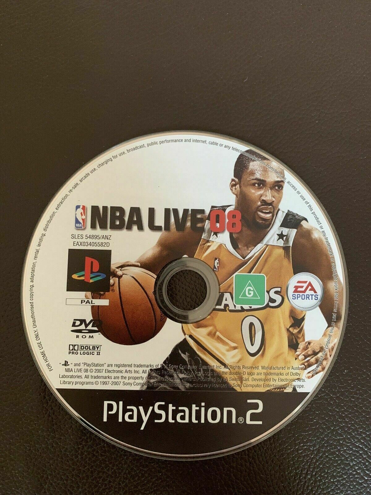 NBA Live 08 - Sony Playstation PS2 PAL Game with Manual