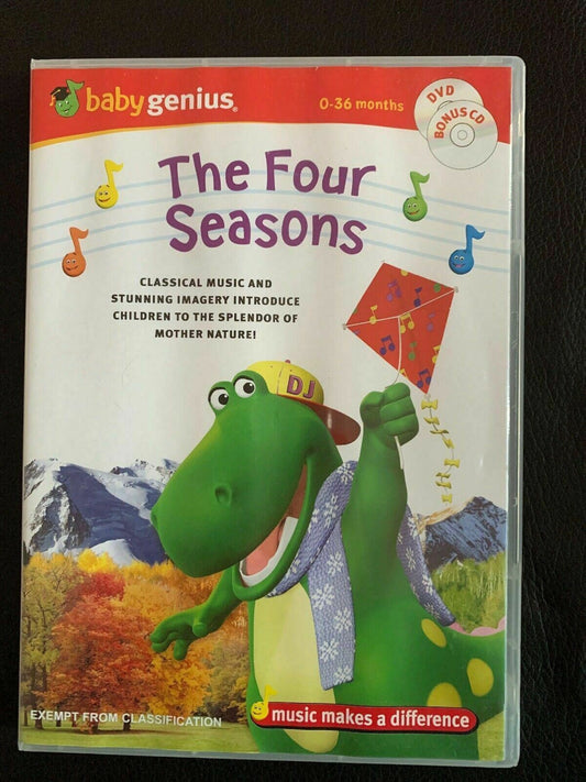 The Four Seasons DVD Baby Genius 0-36 Months With Bonus CD