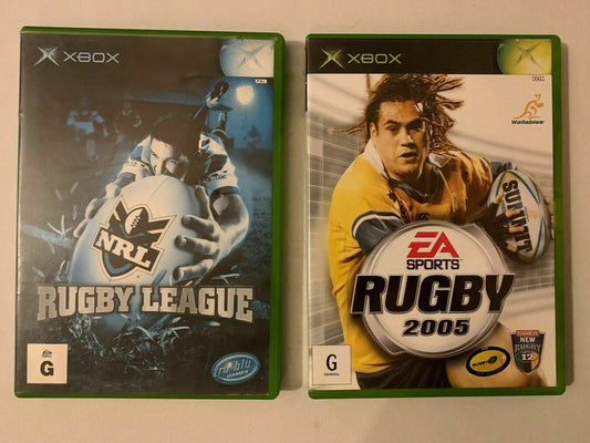 2x Rugby Games - Rugby 2005 & NRL Rugby League (Microsoft Xbox, 2005)