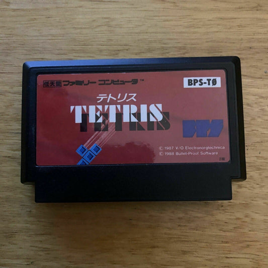 Tetris - Nintendo Famicom NES NTSC-J Japan BPS-T0 1988