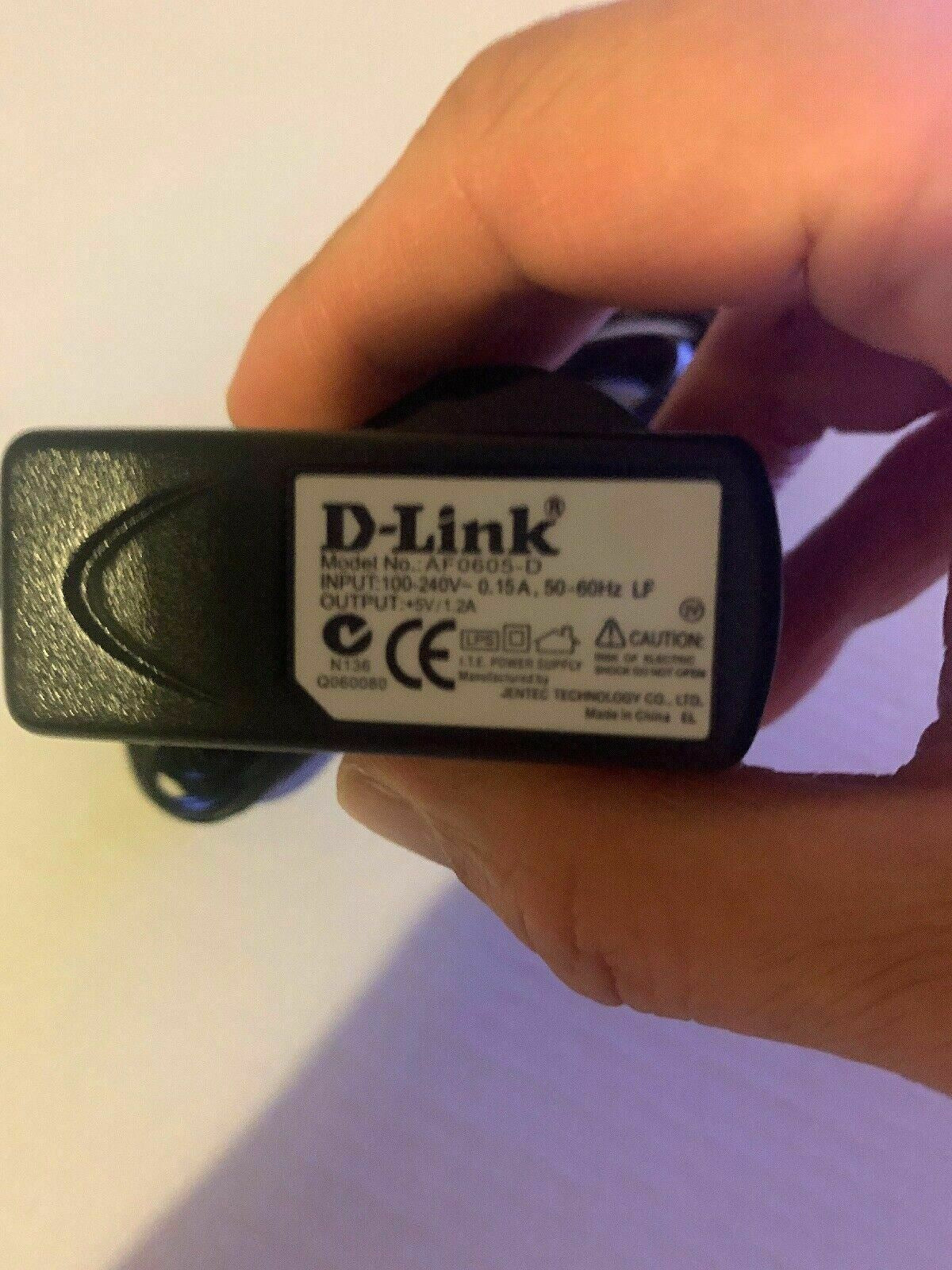 Genuine D-Link AF0605-D AC Adapter 5V 1.2A Power Supply