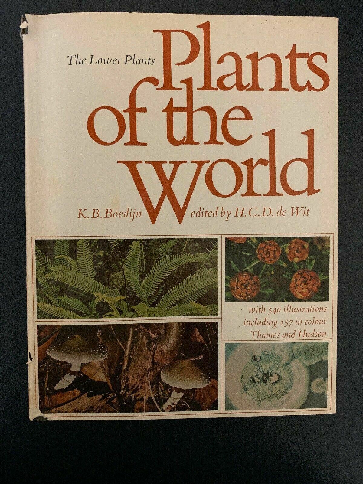 Plants Of The World: The Lower Plants by K.B.Boedijn 1968 Hardcover First Editio